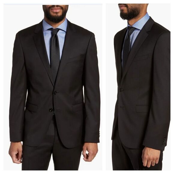 BOSS Ryan CYL Extra‎ Slim Fit Solid Wool Blazer - Picture 1 of 12